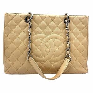 Authentic VINTAGE Chanel Caviar Grand Shopping Tote